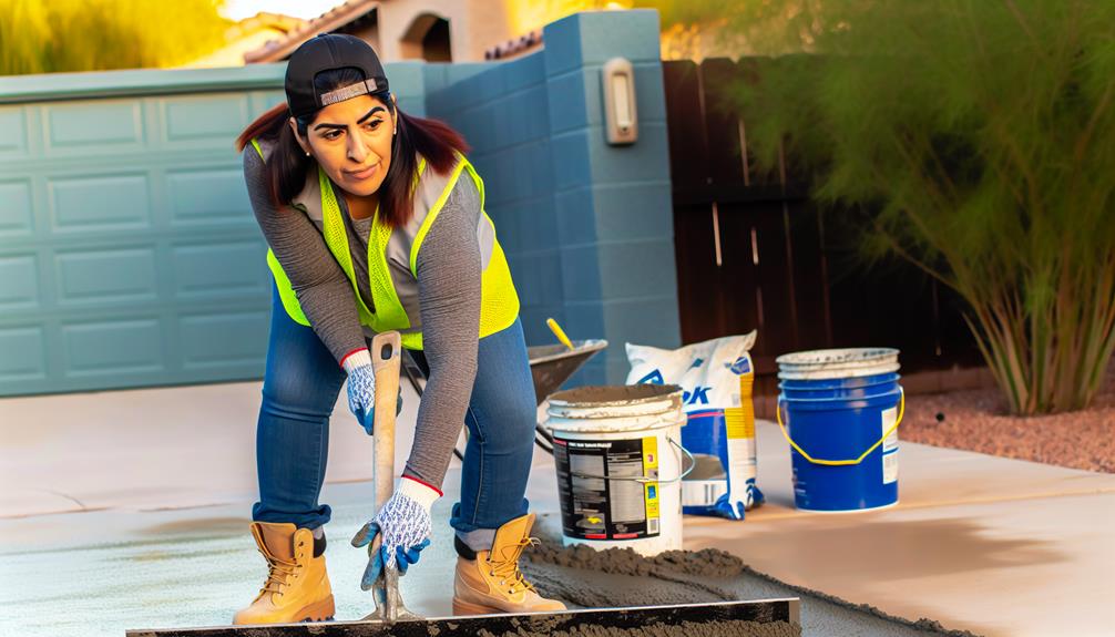 concrete driveway leveling instructions