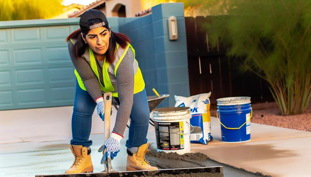 concrete driveway leveling instructions